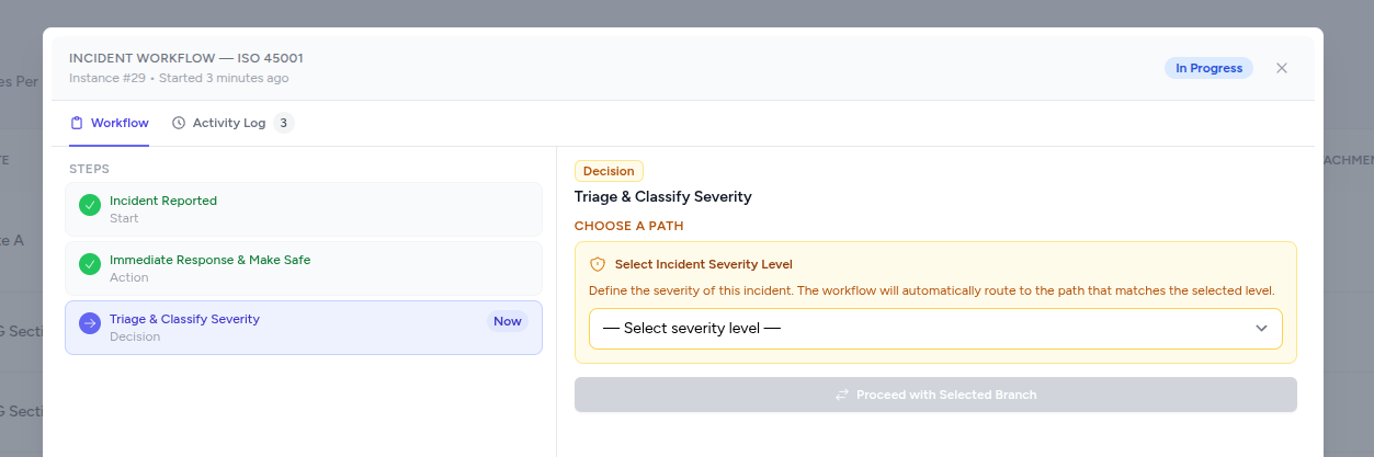 Incident Workflow — Severity Triage